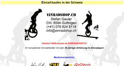 Desktop Screenshot of einradshop.ch