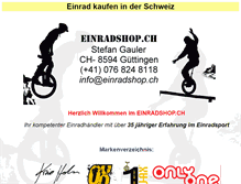 Tablet Screenshot of einradshop.ch